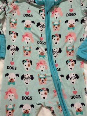 Autumn Moon I ❤️ Dogs Bamboo Convertible Zippy 0–3 Months